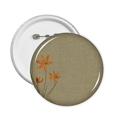 Imagem de Alfinetes de linho, design tradicional de orquídea, broches, crachá, botão, decoração de acessórios, 5 peças