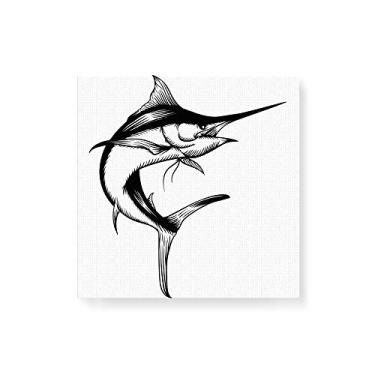 Imagem de Arte Maníacos Quadro Decorativo em Tela Canvas Peixe Espada - 50x50cm