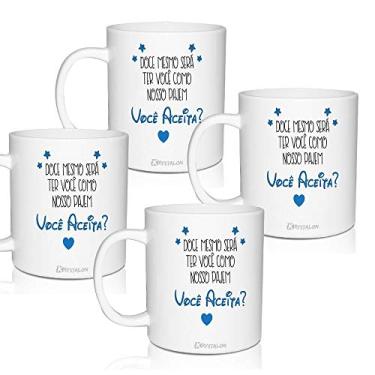 Imagem de 4 Canecas Convite Personalizadas Você Aceita - Para Pajem