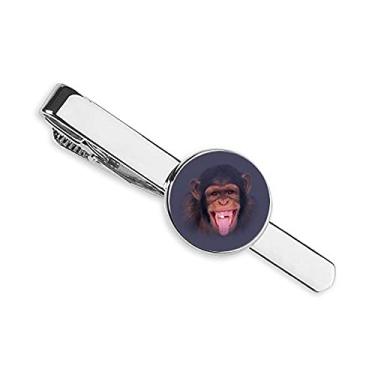 Imagem de Gravata de cabelo humano Orangutans Laugh prendedor de gravata presente homem de negócios