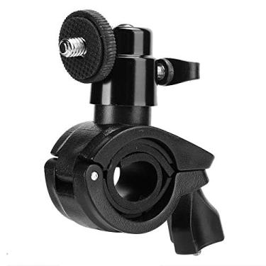 Imagem de Yencoly Suporte para câmera veicular de aço inoxidável, suporte para espelho retrovisor de carro, para carro elétrico para alças de bicicleta (preto)