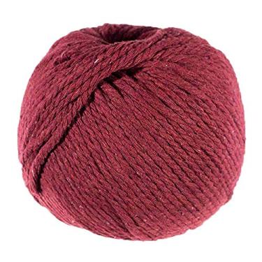 Imagem de Corda de algodão de macramê natural Craft County – Comprimento de 50 metros (vinho, 3 mm)