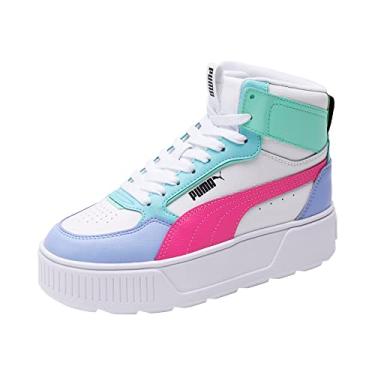 Imagem de PUMA Tênis unissex infantil Karmen Rebelle Mid, Poeira rosa - adorável, 7 Big Kid