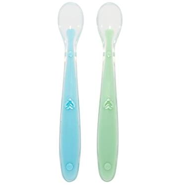 Imagem de Buba Kit Colher Silicone Azul E Verde