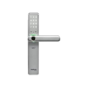 Imagem de Fechadura Smart de Embutir Com Maçaneta Compatível com Alexa IFR 7000 Prata Intelbras