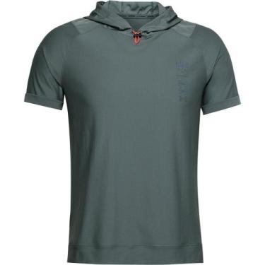 Imagem de Camiseta De Corrida Masculina Under Armour Anywhere Hooded Ss