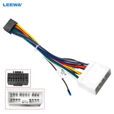 Imagem de LEEWA-Car Audio Radio com cablagem  adaptador para Ssangyong  Chevrolet  faísca  Power Calbe Plug