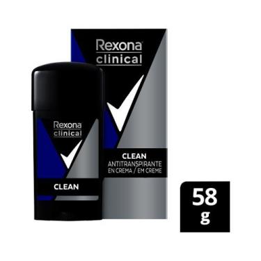 Imagem de Desodorante Rexona Masculino Clinical 58Gr Creme Clean