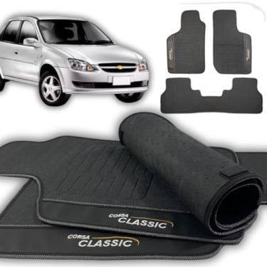 Imagem de Jogo de Tapetes Automotivos Emborrachados para Corsa Classic 2003-2004 - 2005-2006 - 2007-2008 - 2009-2010 - 2011-2012 - 2013-2014 - 2015-03 peças