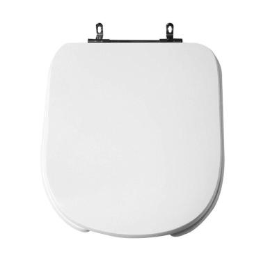 Imagem de Assento Sanitário Poliéster para Louça Vogue Plus Conforto deca Aço Branco