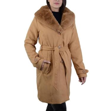 Imagem de Casaco Safira Longo Gola Pele Feminino-Feminino