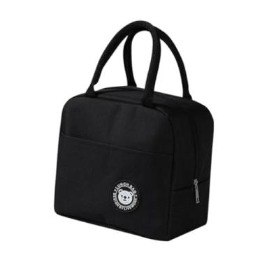 Imagem de Bolsa Térmica Lancheira Portátil Dobrável e Organizadora - Ideal para Manter Alimentos Frescos e Organizados (Azul-escuro)