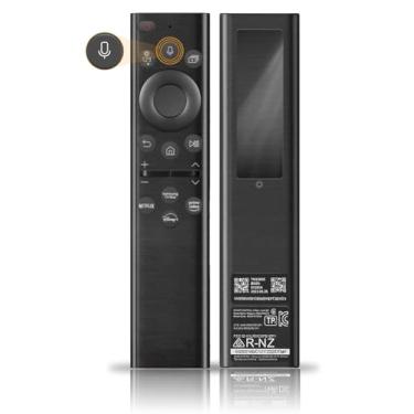 Imagem de Controle remoto de TV solar BN59-01385A para TV Samsung e controle remoto de TV com moldura com função de voz recarregável, alimentação de célula solar, adequado para Samsung 2021-2023 Neo QLED The
