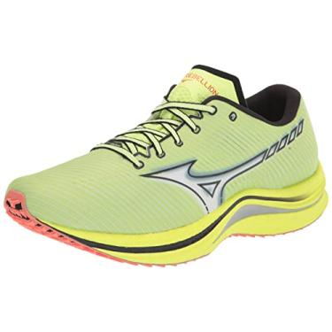 Imagem de Mizuno Tênis de corrida masculino Wave Rebellion, Neo Lime, 42