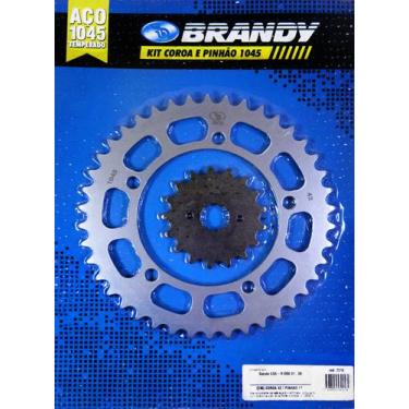 Imagem de Kit Relação Suzuki GSX-R1000 2001 até 2006 Brandy - Sem Corrente