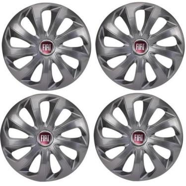 Imagem de Jogo Calota Velox Gft Aro 13 Para Siena 2004 2005 2006 2007 - Elitte M