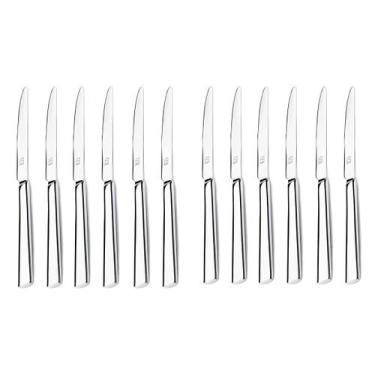 Imagem de Kit de 12 Facas de Mesa Hercules Mykonos Aço Inox 4000-003