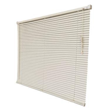 Imagem de Persiana Horizontal PVC Block Bege 120 (L) x 160 (A) Cm Lâminas Alta Cobertura e Kit de...