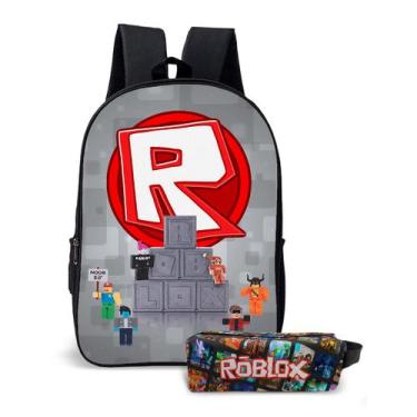 Imagem de Kit Mochila com Estojo Escolar Infantil do Roblox Menino e Menina  - U
