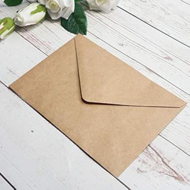 Imagem de Envelopes de papel kraft marrom com 25 peças para cartões de 12 x 18 cm, 13,6 x 19,6 cm, perfeitos para casamentos de 12 x 17,7 cm, cartões de convites, convites de aniversário