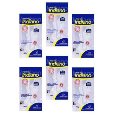 Imagem de Hene em Gel Divina Dama Indiano 180gr Preto Medio (Preto Natural) Pouc