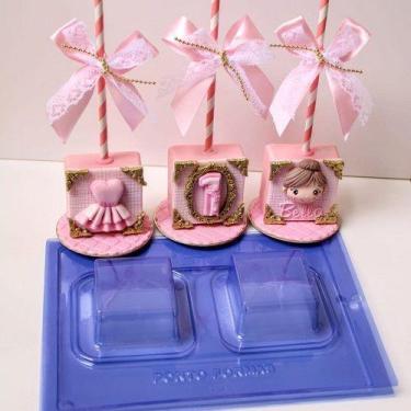 Imagem de Forma de Acetato Pop Cake Quinado Pão de Mel Quadrado - Porto Formas