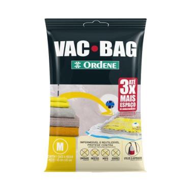 Imagem de Saco À Vácuo Vac Bag Médio Protetor Organizador Roupa 45x65 - Ordene