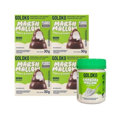 Imagem de Pote Marshmallow Vegano + 4 musas ao leite de coco vegana zero adição de açúcares