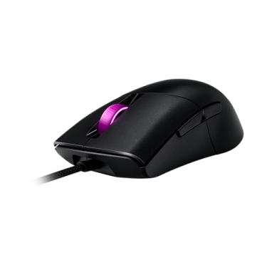 Imagem de ASUS Mouse óptico para jogos ROG Keris leve FPS com cabo macio ROG Paracord, sensor ROG 16.000 dpi especialmente ajustado, de soquete de interruptor push-fit exclusivo, chaves PBT L/R