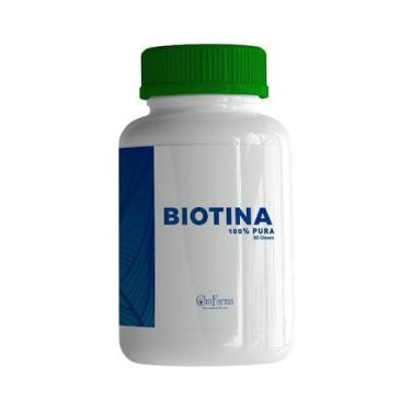 Imagem de Biotina 10mg 30 Cápsulas Crescimento Fortalecimento Cabelo Unha Pele -