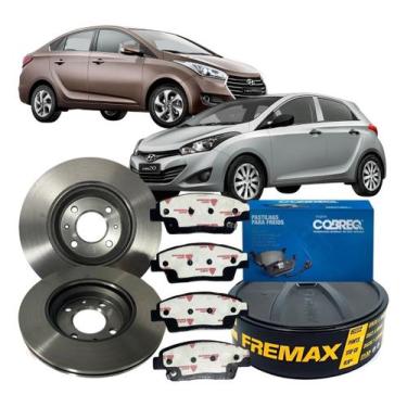 Imagem de Kit Disco Freio Dianteiro Pastilha Hb20 Hb20s 2012 Á 2022 - FREMAX