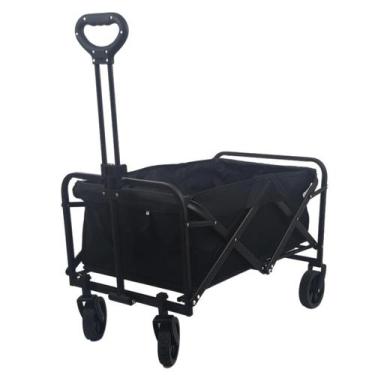 Imagem de Carrinho Camping Praia Carga Dobravel Portatil Resistente - BolaAzul