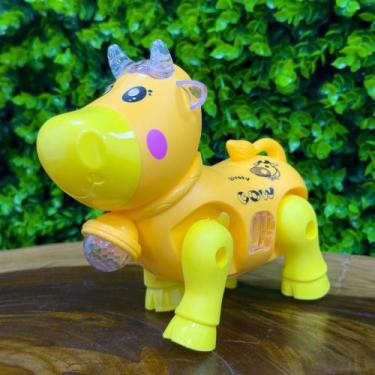 Imagem de Mini Vaquinha Animada com LED e Som - Brinquedo Educativo - Toy King