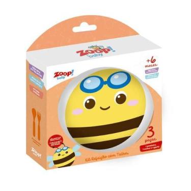 Imagem de Kit Refeição com Talher 3 Peças Abelhinha Zoop Toys