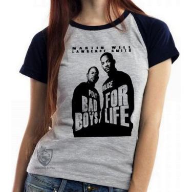 Imagem de Baby look blusa feminina ou Camiseta unissex Bad Boys for life  - Empó
