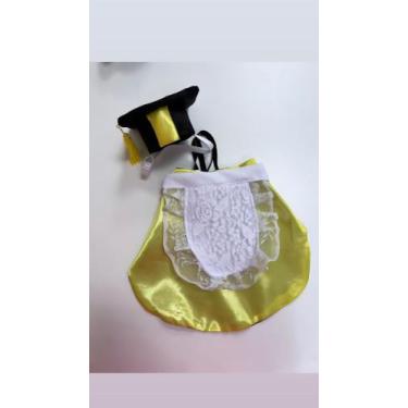 Imagem de Beca para formatura PET AMARELO - Zoe.ira, mini porte PP