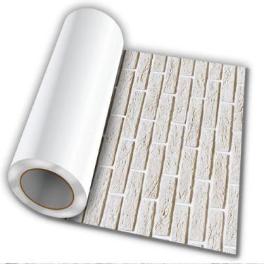 Imagem de Papel De Parede Adesivo Autocolante Tijolo Branco 50cmX50cm - 800, Mod