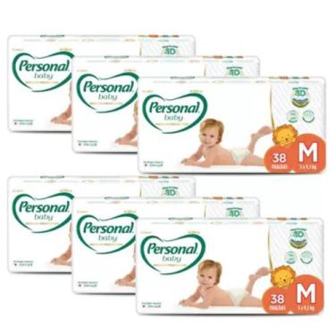 Imagem de Fralda Descartavel Personal Premium Mega 6 Pacotes Tamanho M Com 38 Un