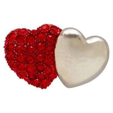 Imagem de Broche Strass Coração BRG5068 - Akasaki, Vermelho