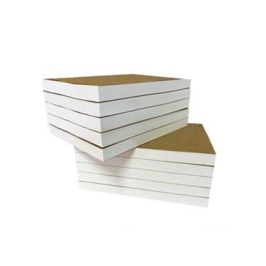 Imagem de 50 blocos 100 folhas 7x10cm sem impressão comanda anotação rascunho re