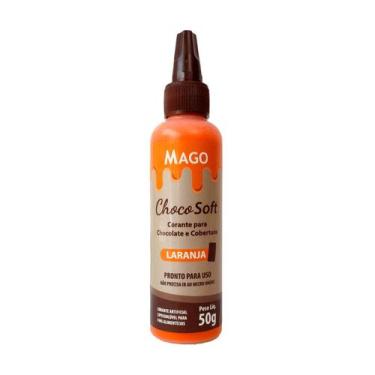 Imagem de Corante ChocoSoft Laranja - 50g - 1 unidade - Mago - Rizzo