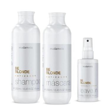 Imagem de Kit be blonde duo 250ml e leave-in 200g - MADAMELIS