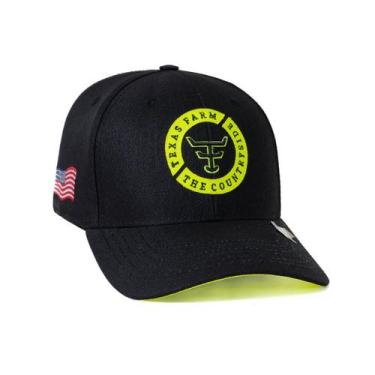 Imagem de Bone Texas Farm - Tf689 - Preto/ Amarelo Neon, Único
