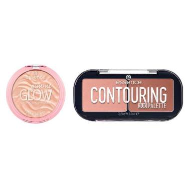 Imagem de Kit Essence Paleta de Contorno Matte Contouring Duo 7 g + Iluminador C