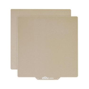 Imagem de Placa de construção PEI de textura dupla face para impressora 3D Bambu Lab X1/X1C/A1/P1P/ P1S, impressora 3D resistente a altas temperaturas de 257 x 257 mm, plataforma removível de aço com mola