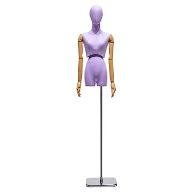 Imagem de Multiuso Manequim ajustável vestido de casamento manequim com suporte vestido feminino forma manequim torso braço possível para exibição de loja de janela Janela