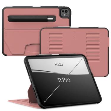 Imagem de Zugu Case Para iPad Pro 11 (M4/M5) 2024/2025, capa protetora fina com suporte para Apple Pencil, despertar/hibernar automaticamente, vários ângulos de visualização, capa para iPad Pro de 11 polegadas
