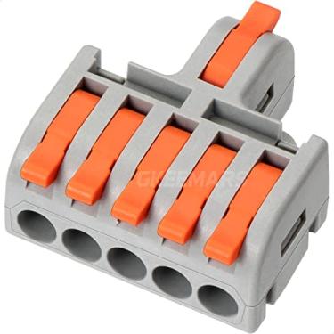 Imagem de GKEEMARS 10Pcs Mini Conectores de Fio Elétrico, Emenda Diy Em Conectores de Bloco Terminal de Extremidade de 4/6/8/9/10 Vias (1 Em 5 Saídas, Nylon)