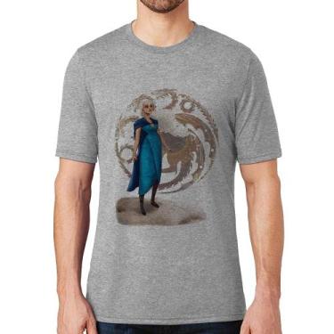 Imagem de Camiseta Daenerys Targaryen Art - Foca na Moda, Cinza, P