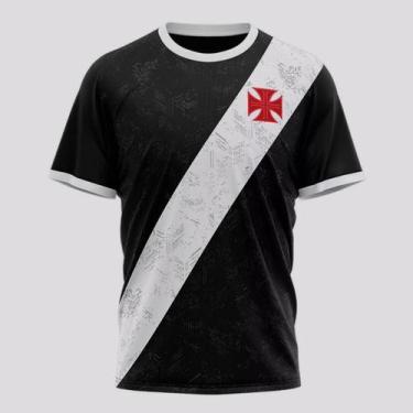 Imagem de Camisa Vasco Building Infantil Preta - Braziline, 6 ANOS
